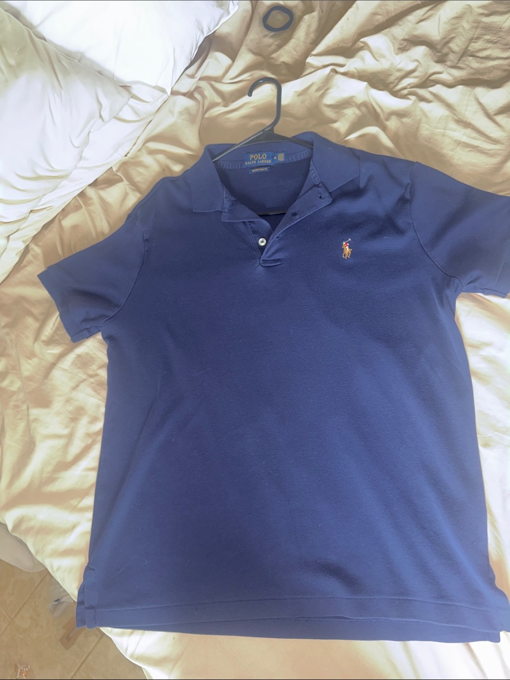 Polo by Ralph Lauren Blue Short-Sleeve Pique Polo